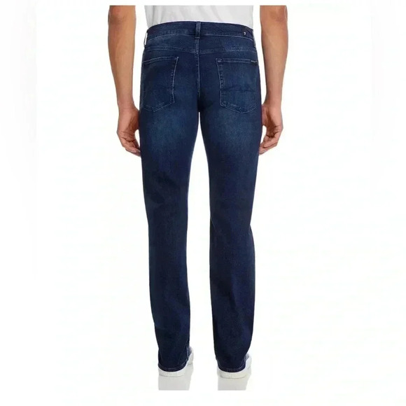 Men’s 7 for all mankind denim straight fit jeans sz 34x28 - Picture 5 of 6